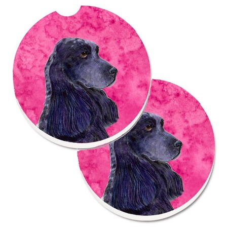 Carolines Treasures Pink Cocker Spaniel  Cup Holder Car Coaster, PK2 SS4747-PKCARC